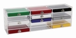 Storage Rack for Microscope Slide Boxes, Acrylic | Array : 15